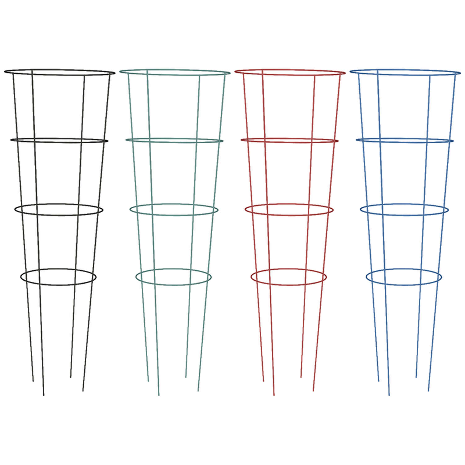 Panacea Vivid 54 in. H X 16 in. W Assorted Steel Tomato Cage