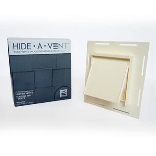 HIDE-A-VENT 4 in. Round Exterior Vent for Dryers and Bathroom fans Model A