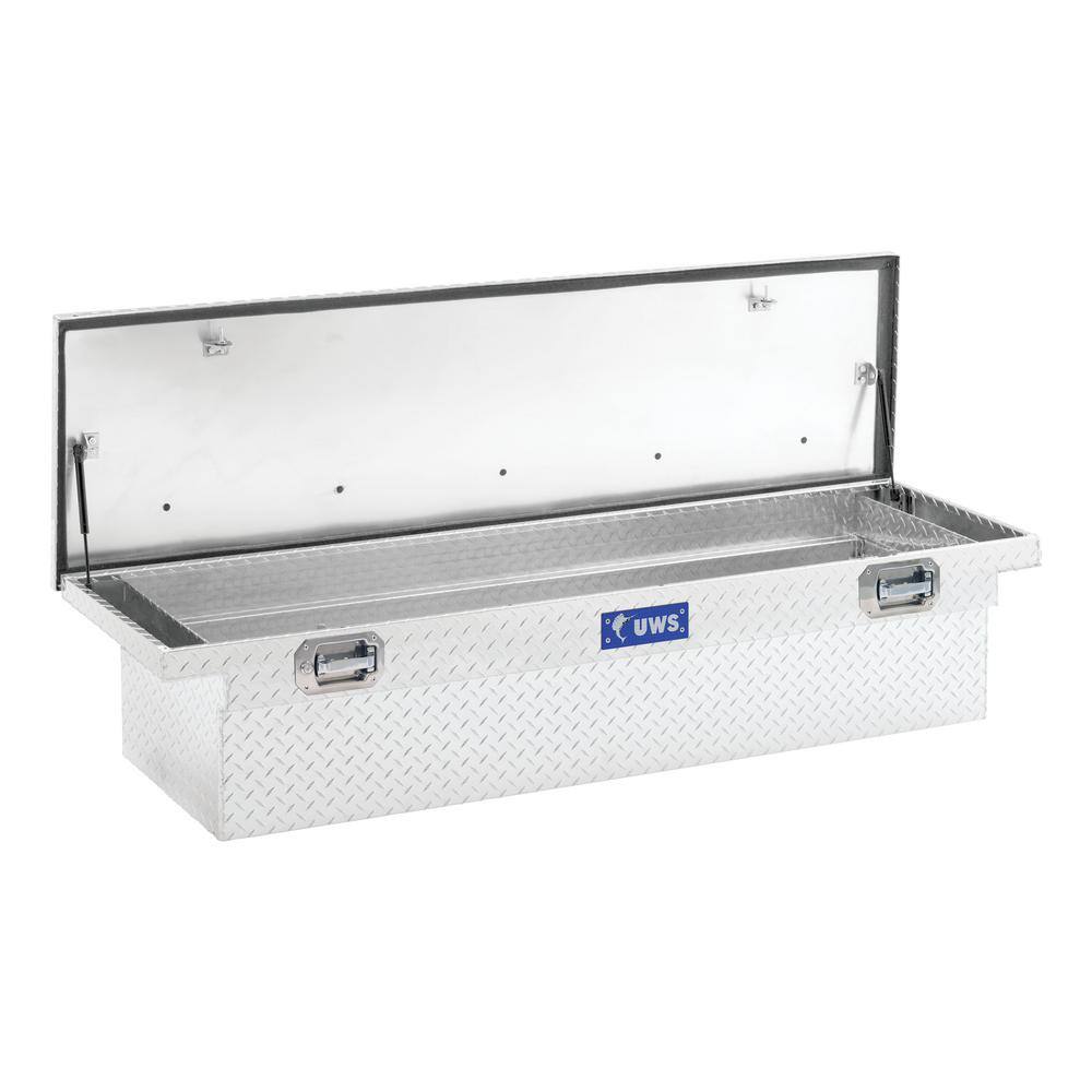 UWS 69 in. Silver Aluminum Low Profile Crossbed Truck Tool Box EC10481