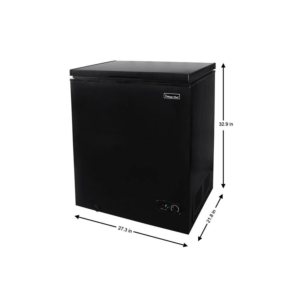 Magic Chef 5.0 cu. ft. Chest Freezer in Black HMCF5B4