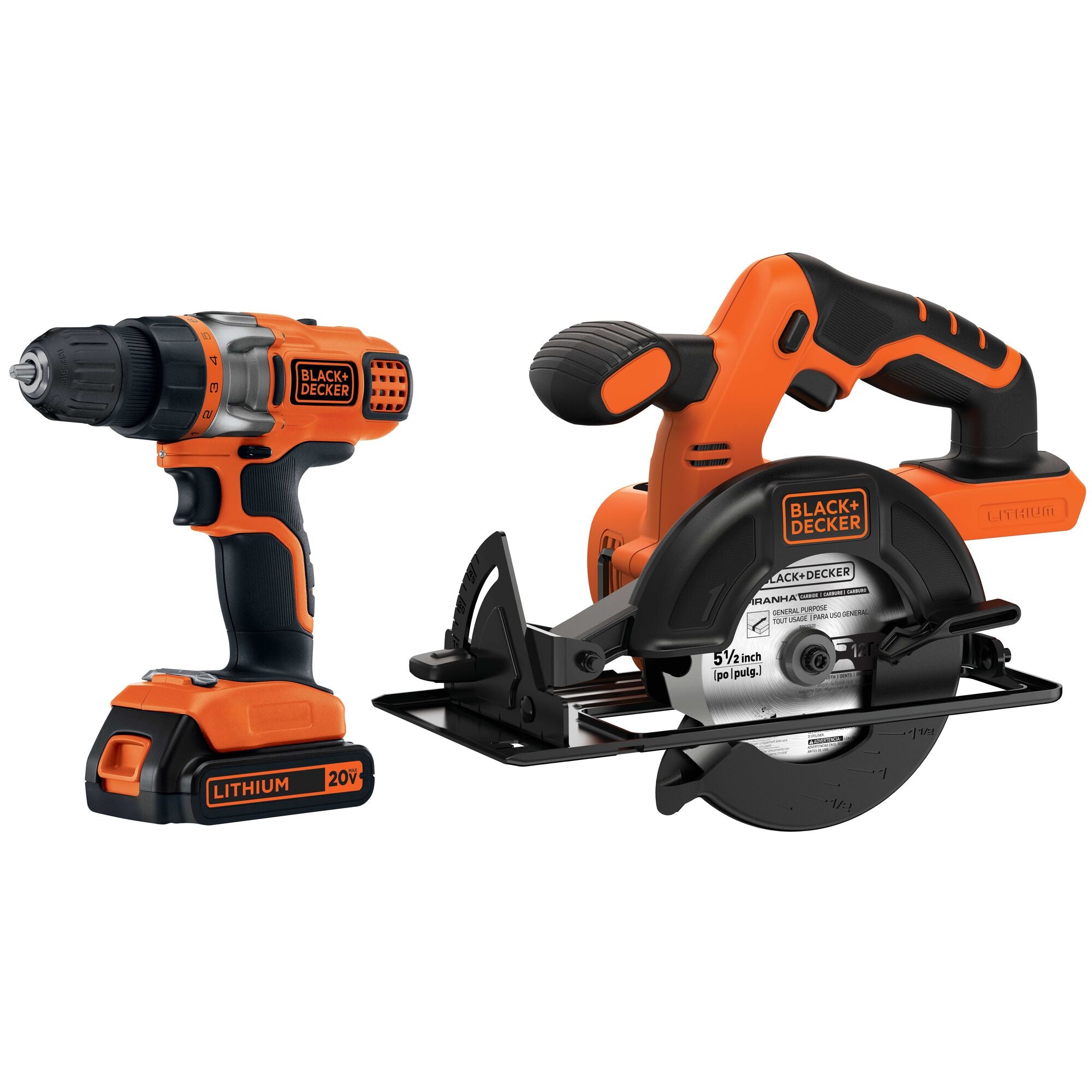 20V MAX* POWERCONNECT™ Cordless Drill/Driver + Circular Saw Combo Kit