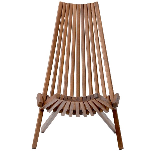 Folding Wood Chair Natural Wellfor