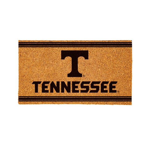 Evergreen University Of Tennessee Logo Turf Mat Brown 28 X 16 Inches Indoor Outdoor Doormat