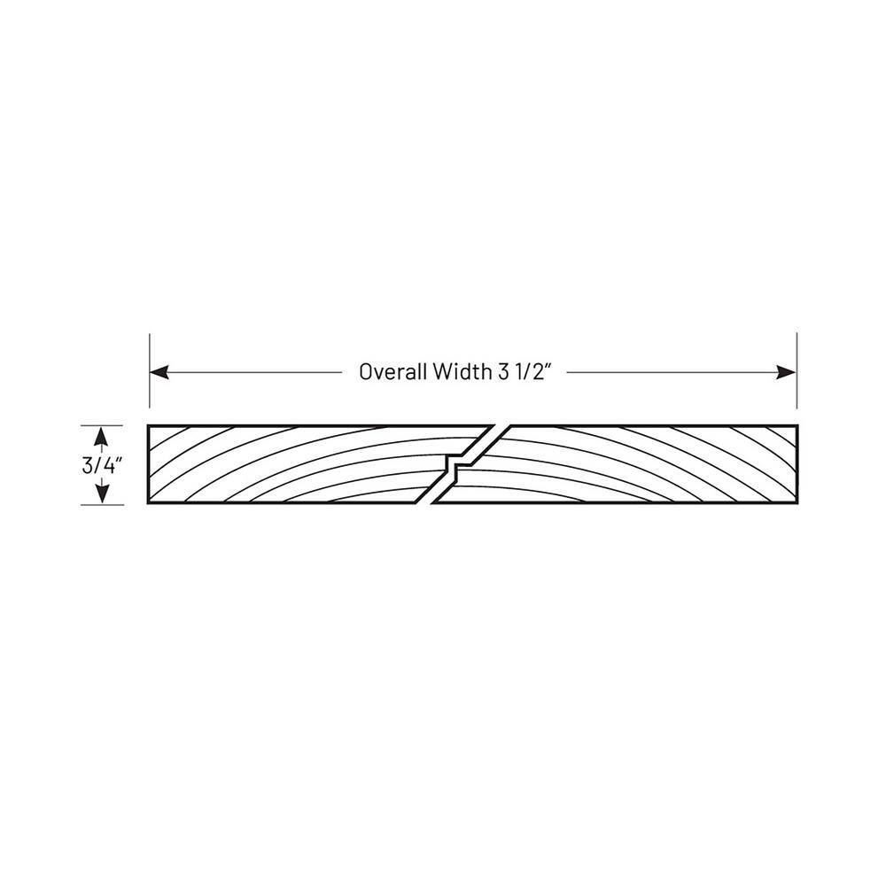 UFP-Edge 1 in. x 4 in. x 8 ft. Premium Primed Finger-Jointed Radiata Pine Trim Board 490617