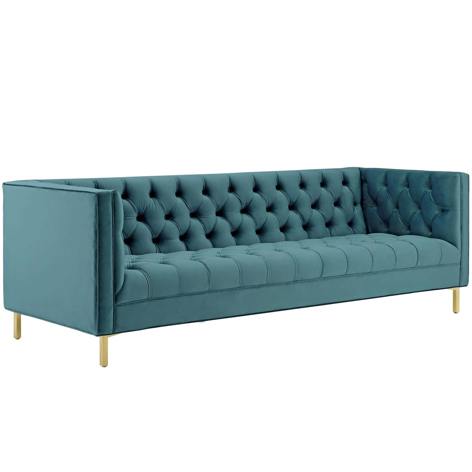 Delight Tufted Button Performance Velvet Sofa-EEI-3455