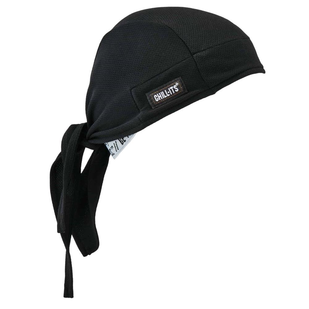 Ergodyne Chill Its 6615 High Performance Bandana Do Rag Black