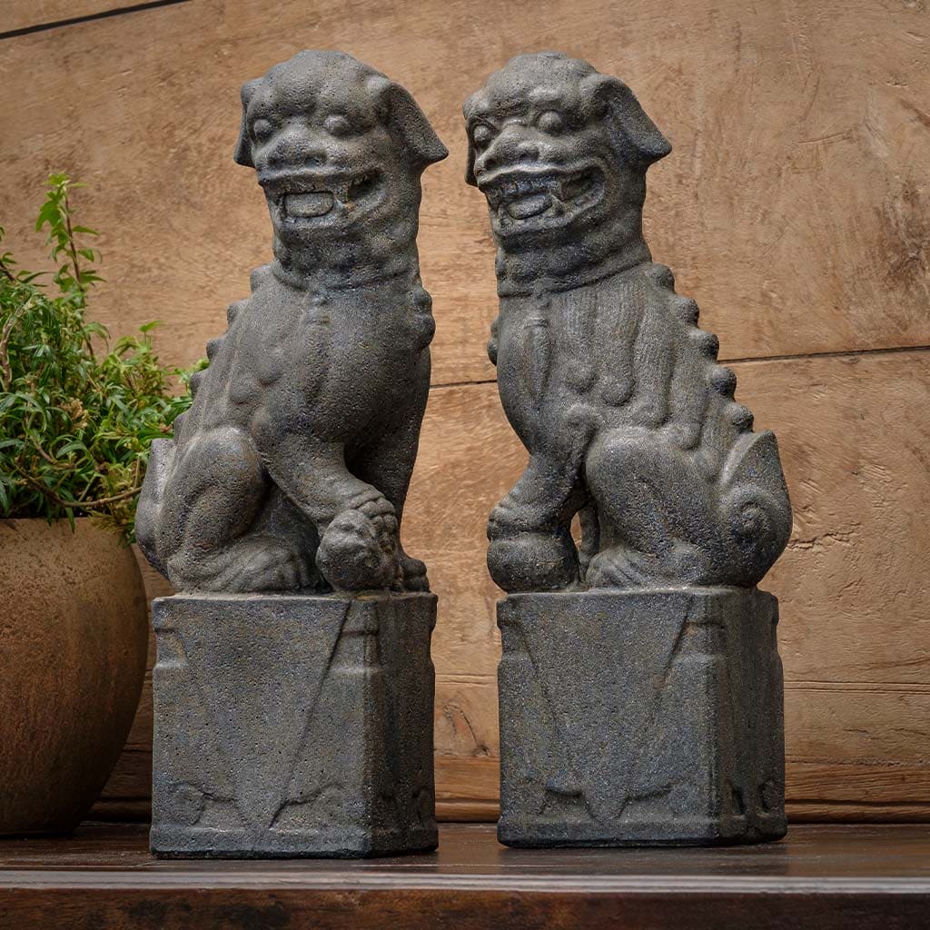 Campania International Nara Foo Dogs Garden Statue