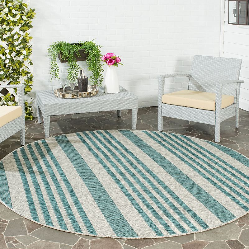 Safavieh Courtyard Bands Striped Indoor Outdoor Rug