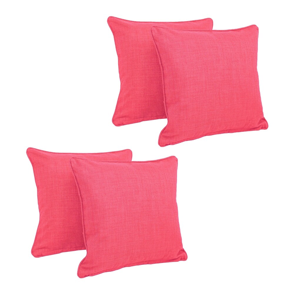 Blazing Needles 18 inch Accent Throw Pillows (Set of 4)