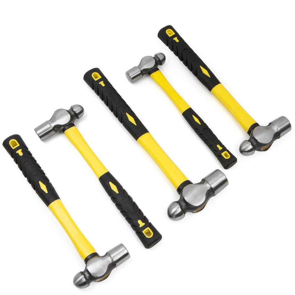 Stark Multi-Purpose Ball Pein Hammer Set with Fiberglass Handle (5-Piece) 15200-H1