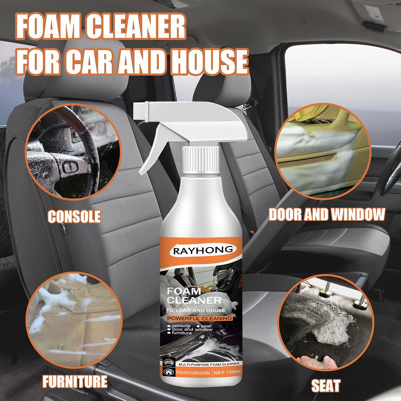 Car Multifunctional Foam Cleaner Car Interior Fabric Seats Steering Wheel Plastic Stain Cleaner