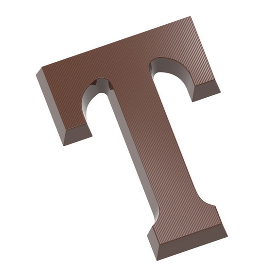 Chocolate World CW1719 Chocolate mould letter T 20...