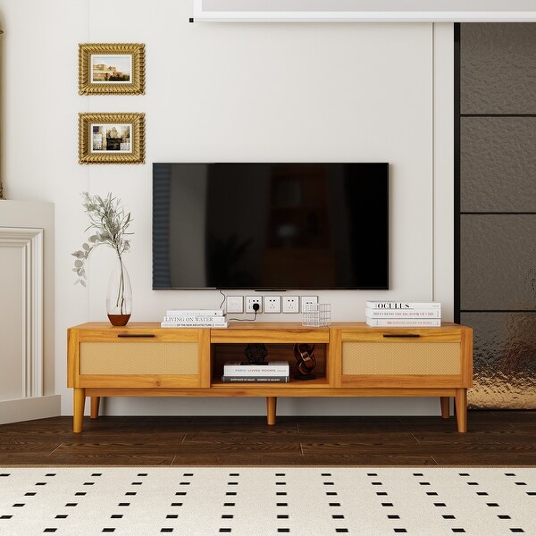 TV Console Media Cabinet Furniture for Living Bedroom - 66.93