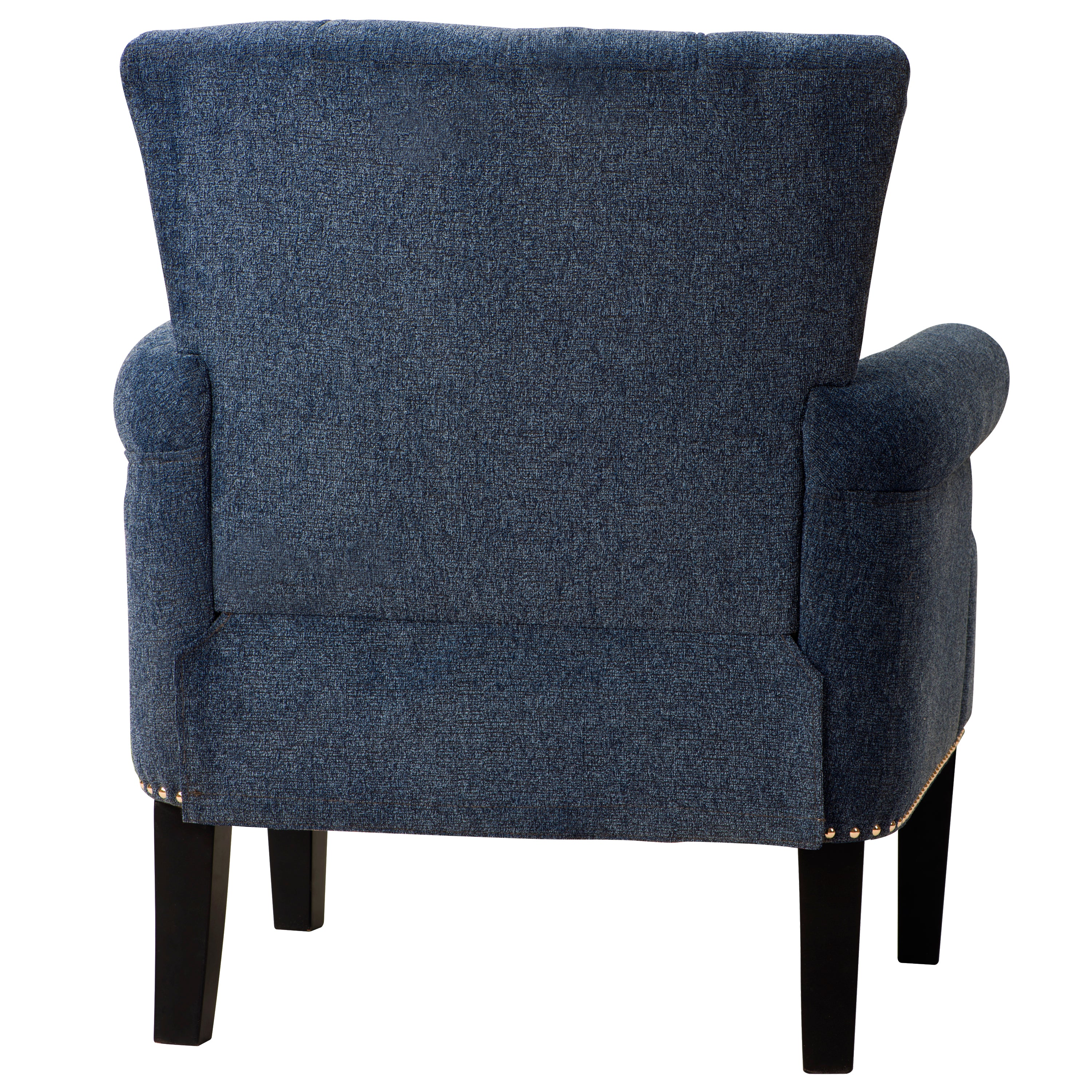 Upholstered Chair Polyester Armchair with Rivet Tufted, Accent Chairs for Bedroom and Living Room