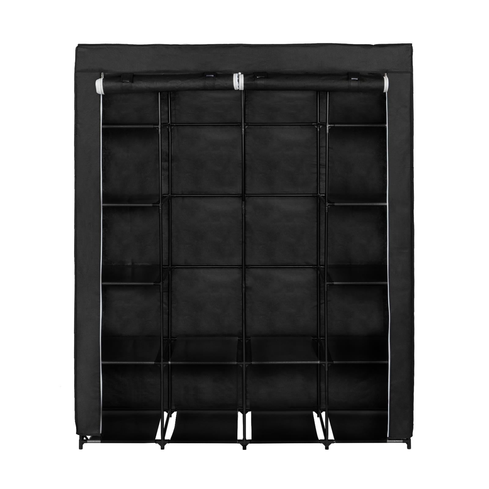 Ktaxon Non-Woven Fabric Portable Closet Organizer Storage with 14 Shelves, Black