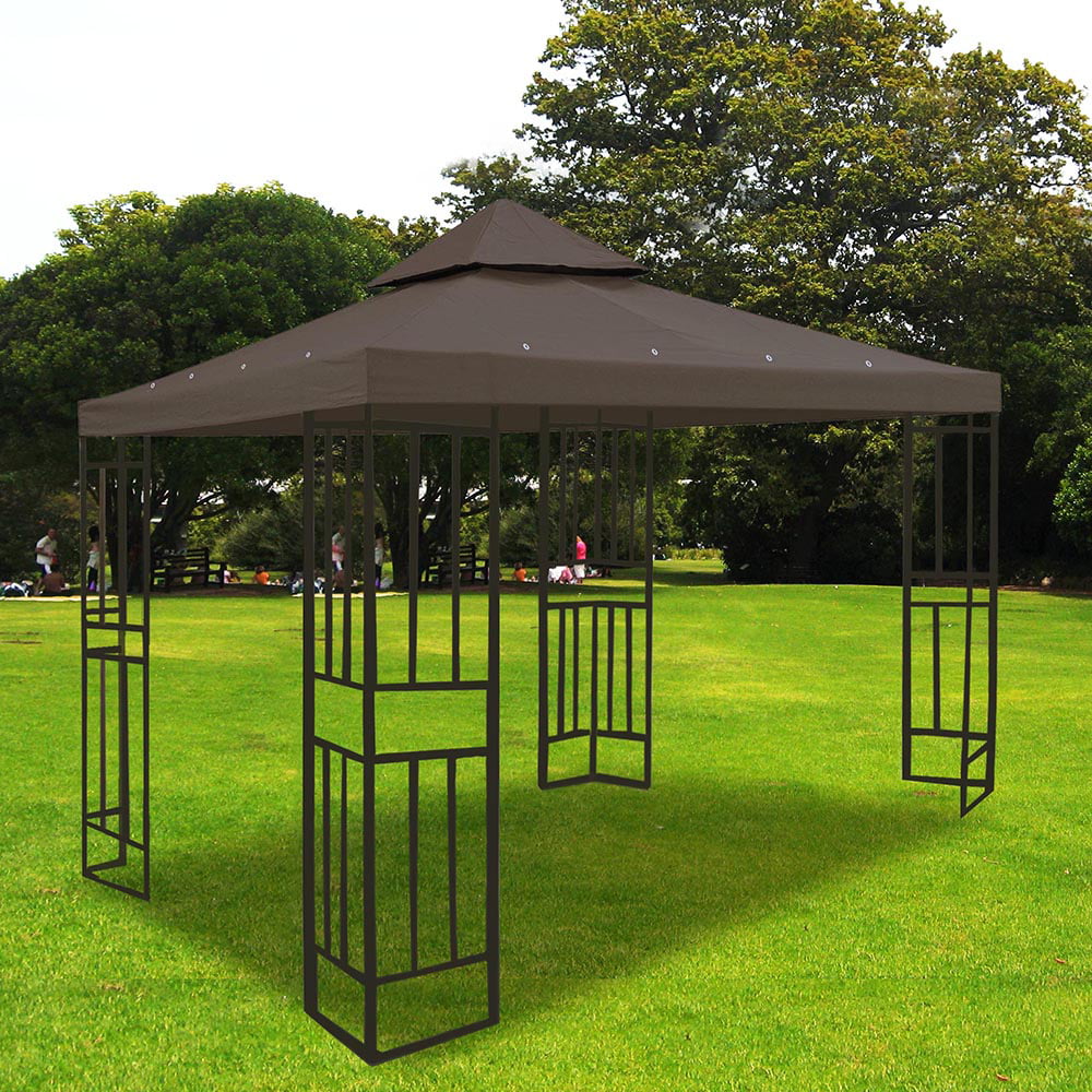 Yescom 2 Tier 12'x12' Replacement Gazebo Canopy Top Patio Garden Cover