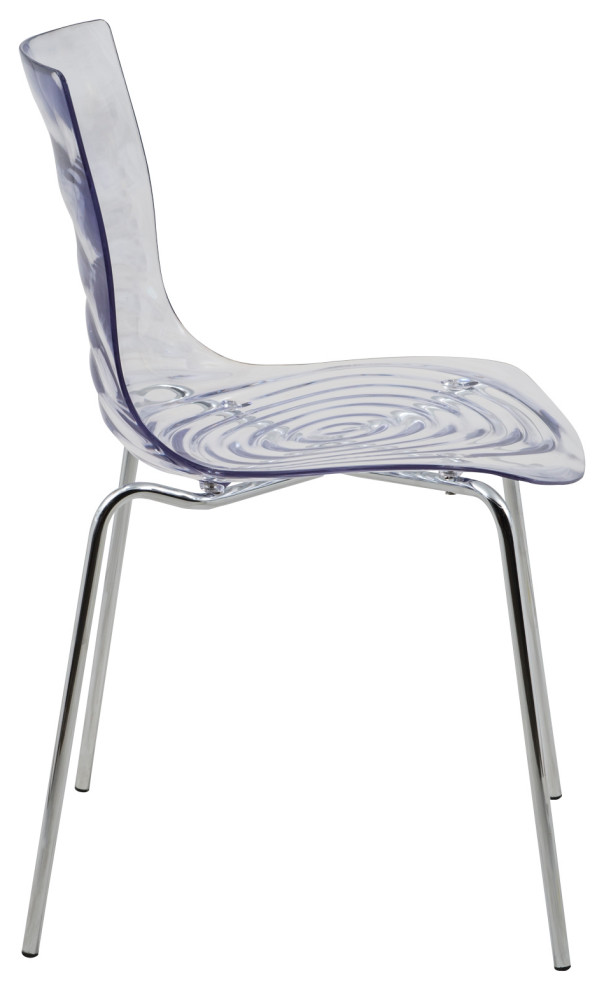 LeisureMod Modern Astor Plastic Dining Chair Clear   Contemporary   Dining Chairs   by Uber Bazaar  Houzz