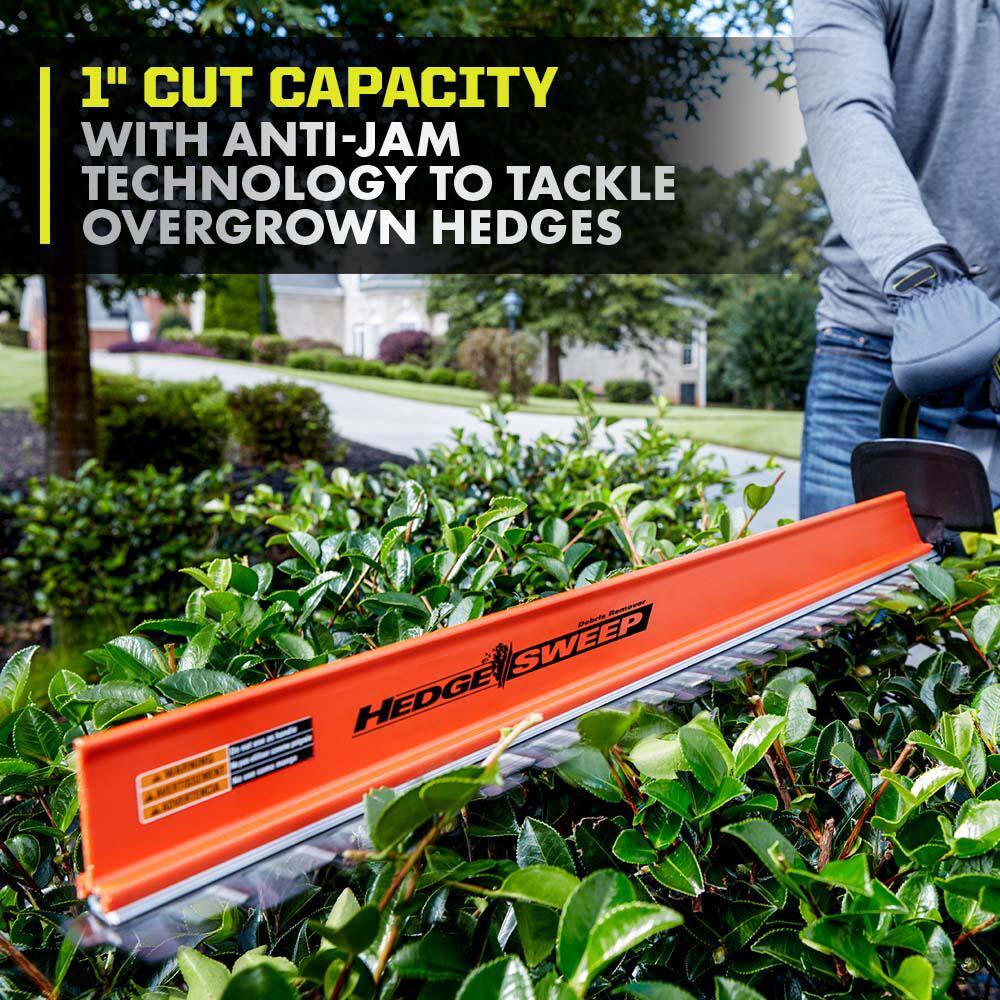 RYOBI 40V HP Brushless 26 in. Cordless Battery Hedge Trimmer with 2.0 Ah Battery and Charger RY40640