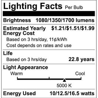 EcoSmart 90120150-Watt Equivalent PAR38 3-Way Dimmable Spot LED Light Bulb Daylight (2-Pack) 12PR383LMESDS23