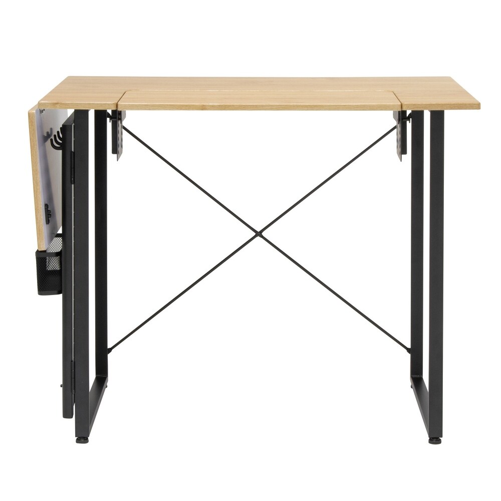 Sew Ready Pivot Sewing Table with Storage Panel and Adjustable Platform