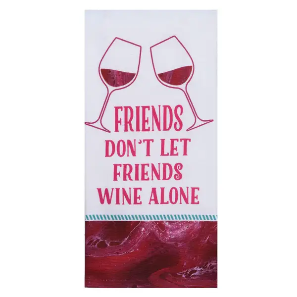 Kay Dee Designs Wine Alone Dual Purpose Towel