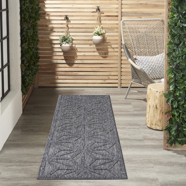 Nourison Palamos Textured Modern Outdoor Area Rug