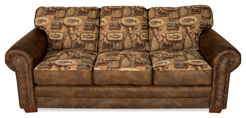 American Furniture Classics Model 8503 80 River Bend Sofa   Rustic   Sofas   by Beyond Stores  Houzz