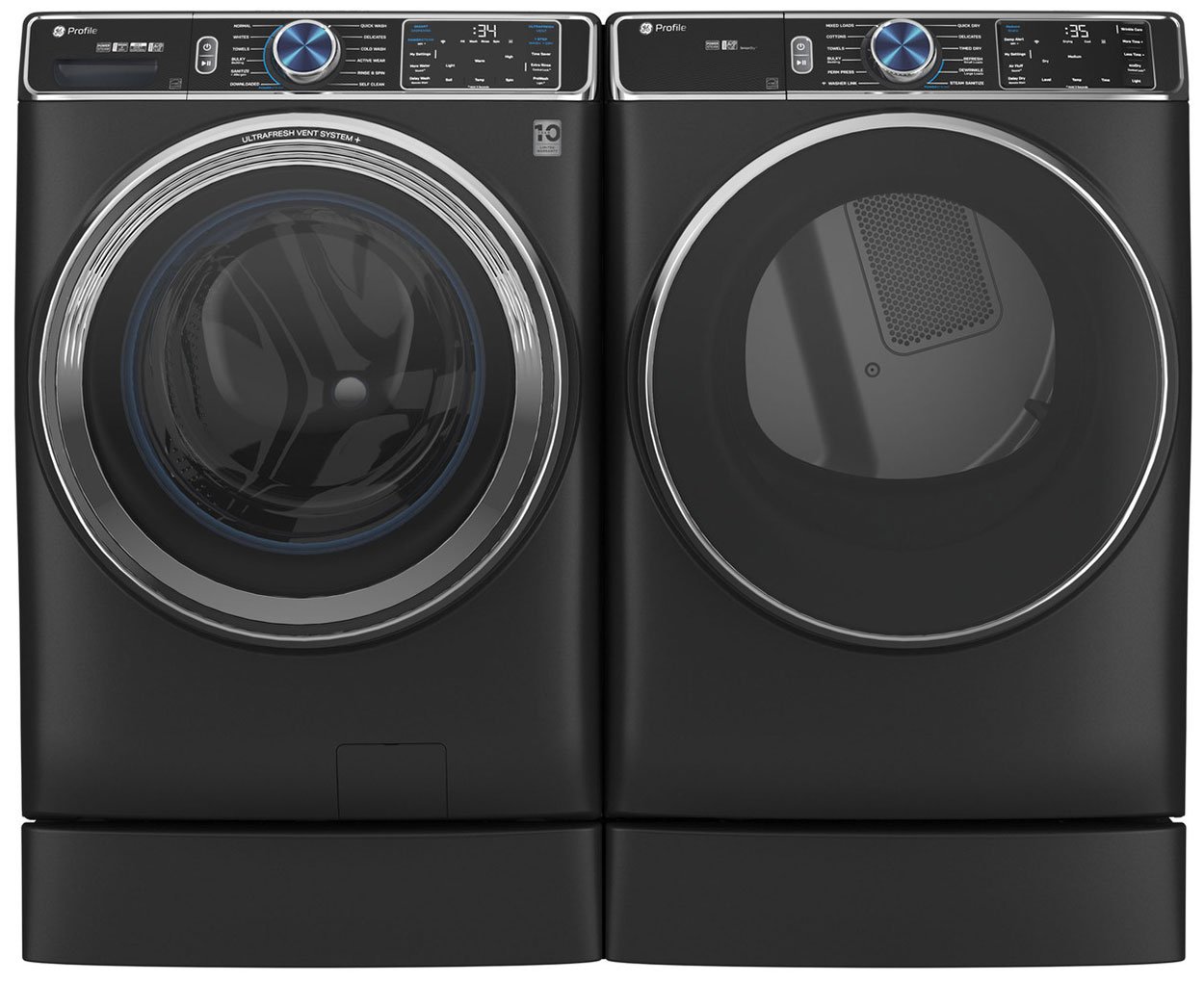 GE Profile ADA 7.8 Cu. Ft. Carbon Graphite Smart Front Load Electric Dryer With Steam And Sanitize Cycle