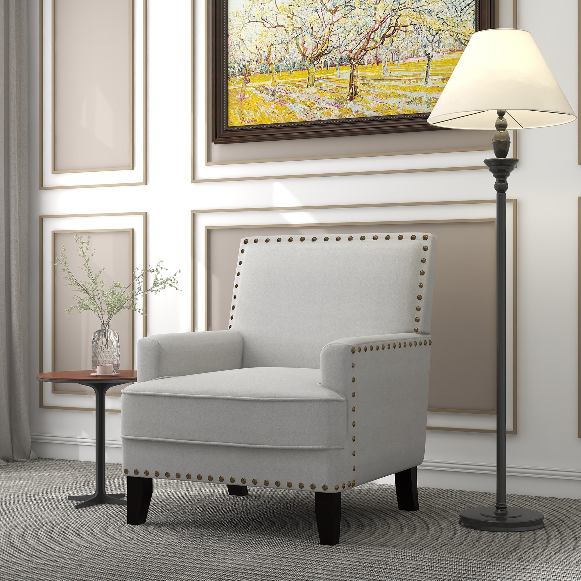 Modern Accent Chair Upholstered Armchair for Living Room