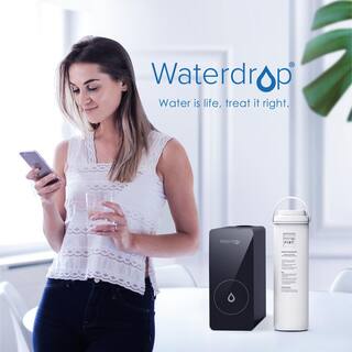 Waterdrop Reverse Osmosis Water Filtration System 600GPD Tankless 5-in-1 Under-Sink with 1 Extra D6RF Replacement Filter B-WD-D6-SET