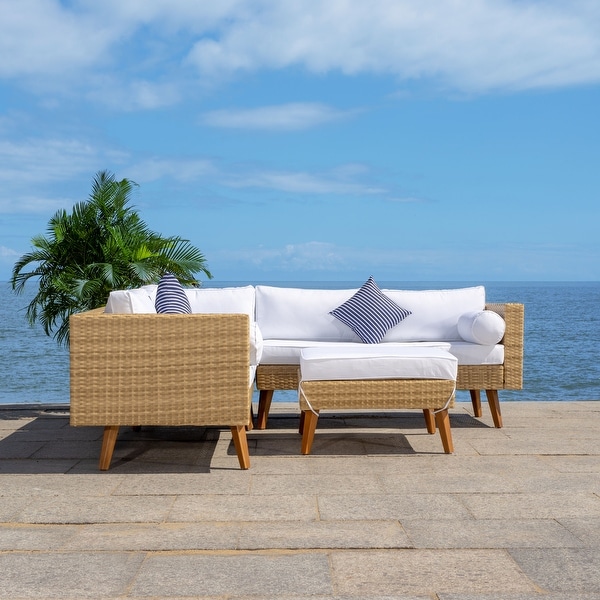 SAFAVIEH Outdoor Living Analon Outdoor Sectional Set