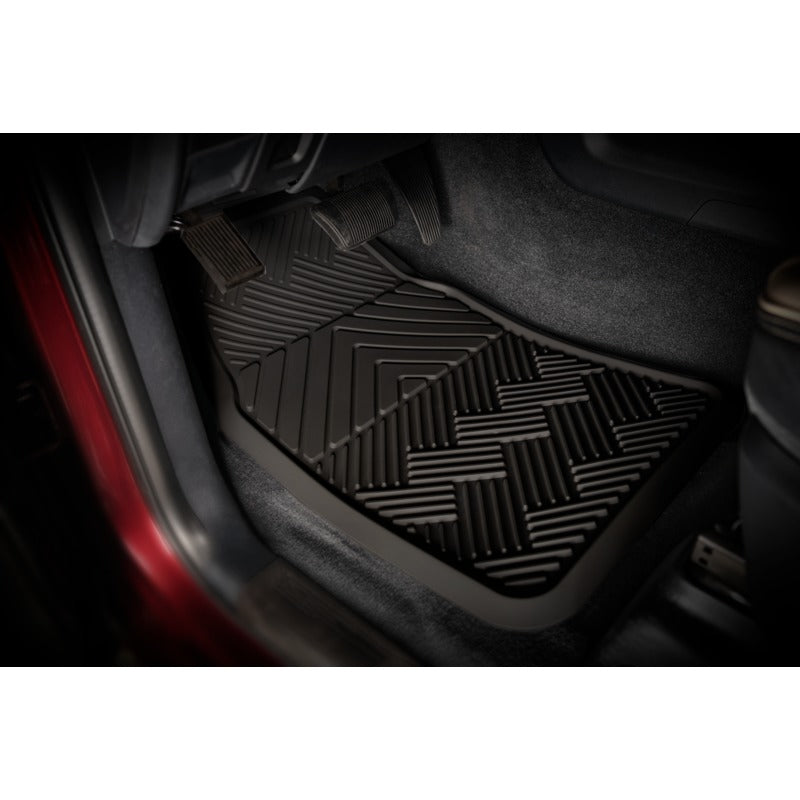 ClimaTex 4-Piece Heavy Duty Car， Truck， Van and SUV Automotive Floor Mats for Floor Protection， Weatherproof Deep Channel No-Slip Front and Rear Floor Mats for First Row and Second Row