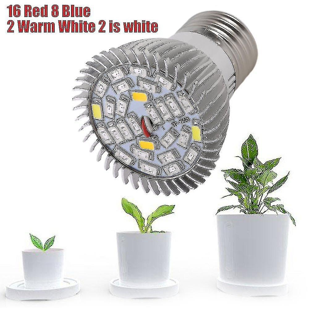 Led Grow Light 10w 28led E27 Spotlight Plant Lamp Bulb Flower Greenhouse System Grow Box Ac85-265v P