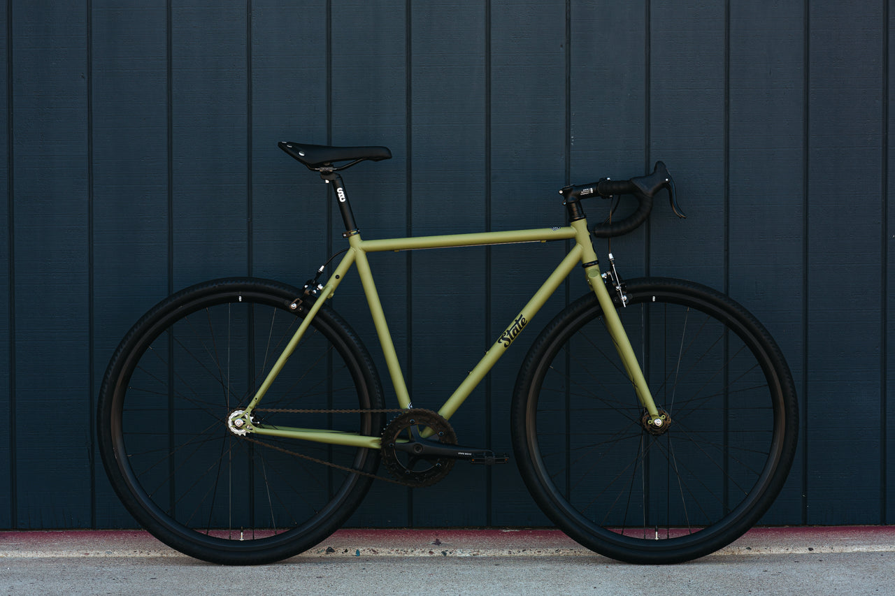 4130 - Matte Olive – (Fixed Gear / Single-Speed)
