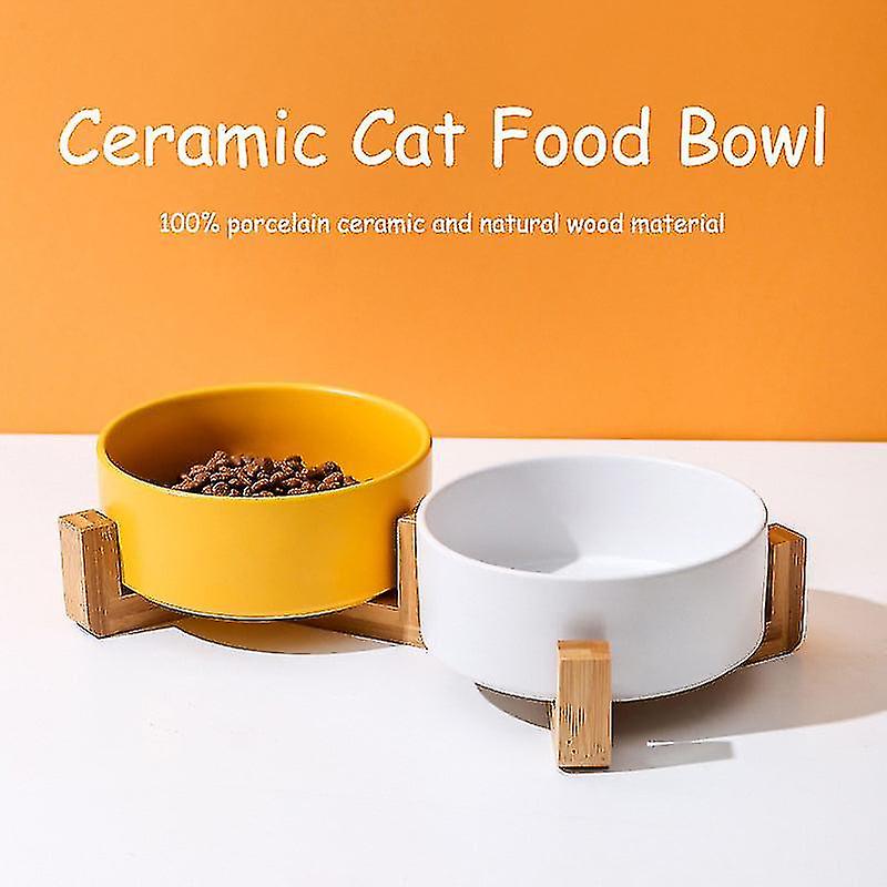 Naiwang Ceramic Dog Bowl Cat Food Bowls With D No Spill Lar Er Dish For Dogs Cats Bowls Pet