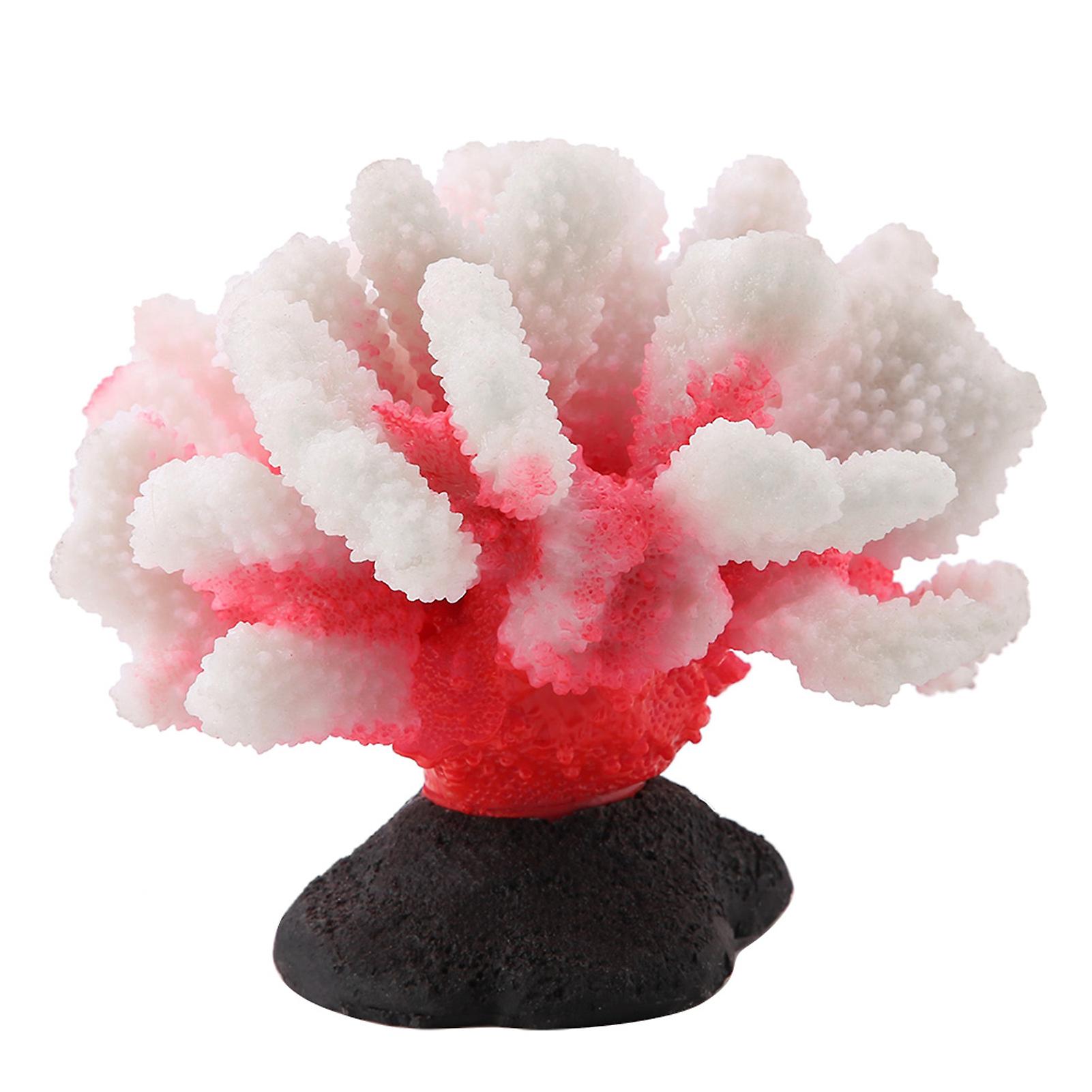 Artificial Silicone Coral Plant For Fish Tank Aquarium Landscaping Decor Ornament (red L)