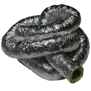 Rubber-Cal HVAC 6 in. x 25 ft. Insulated-Flex Ducting Ventilation Duct Hose 01-194-6