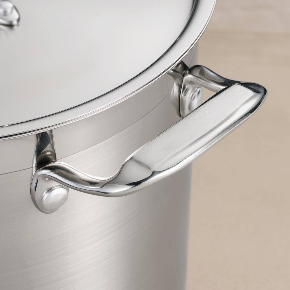 Tramontina Gourmet 24 qt. Stainless Steel Stock Pot with Lid 80120003DS