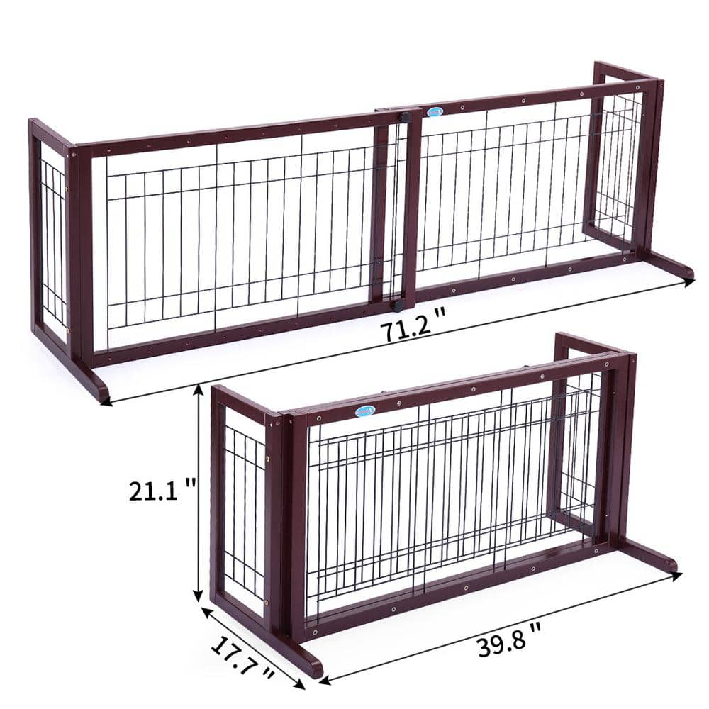 COZIWOW 39 in.W to 71 in.W Dog Gate Indoor Fence CW12H0239