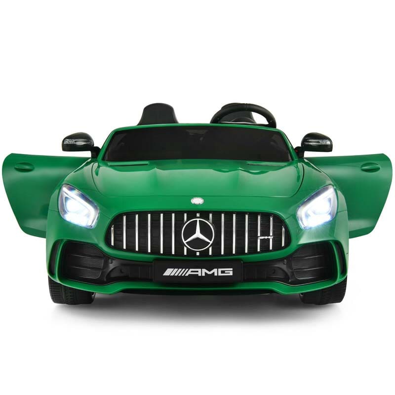 Licensed Mercedes Benz AMG GTR 2-Seater Ride-on Car 12V Battery Powered Vehicle Kids Riding Toy Car with Remote