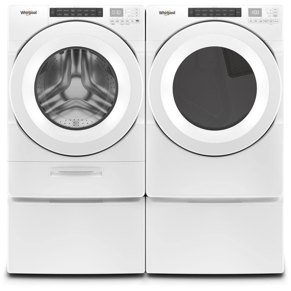 Whirlpool 7.4 cu. ft. 240-Volt Electric Vented Dryer in White with Intuitive Touch Controls ENERGY STAR WED560LHW