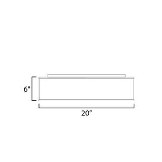 Maxim Lighting Prime 20 in. Oatmeal Integrated LED Flushmount Light 10222OM