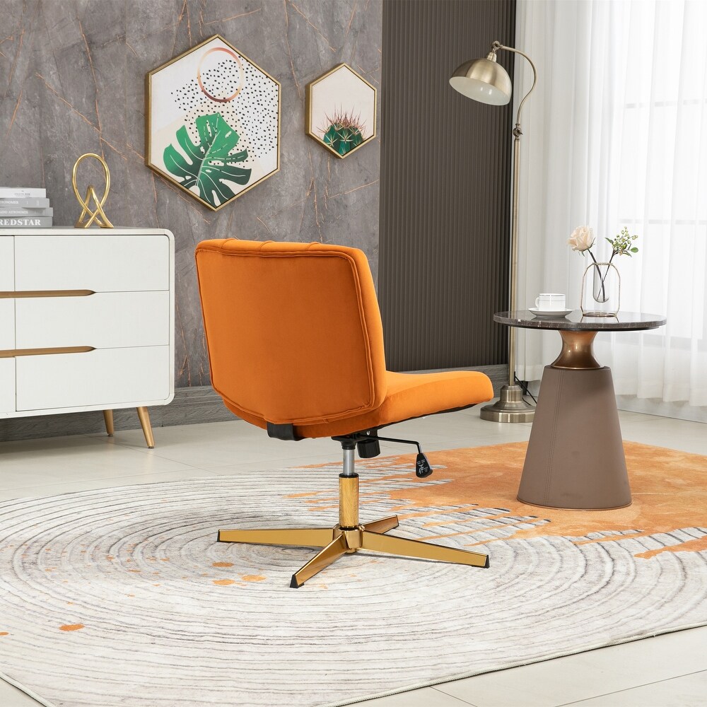 Modern Velvet Adjustable Height Home Office Swivel Desk Chair