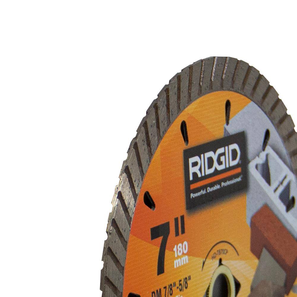 RIDGID 7 in. Turbo Diamond Blade HD-TB70CP