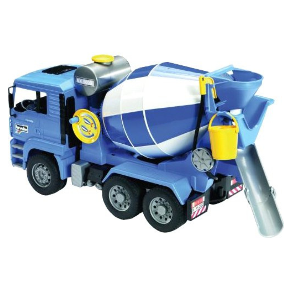 Bruder Toys MAN Cement Mixer with Realistic Turning Mixing Barrel