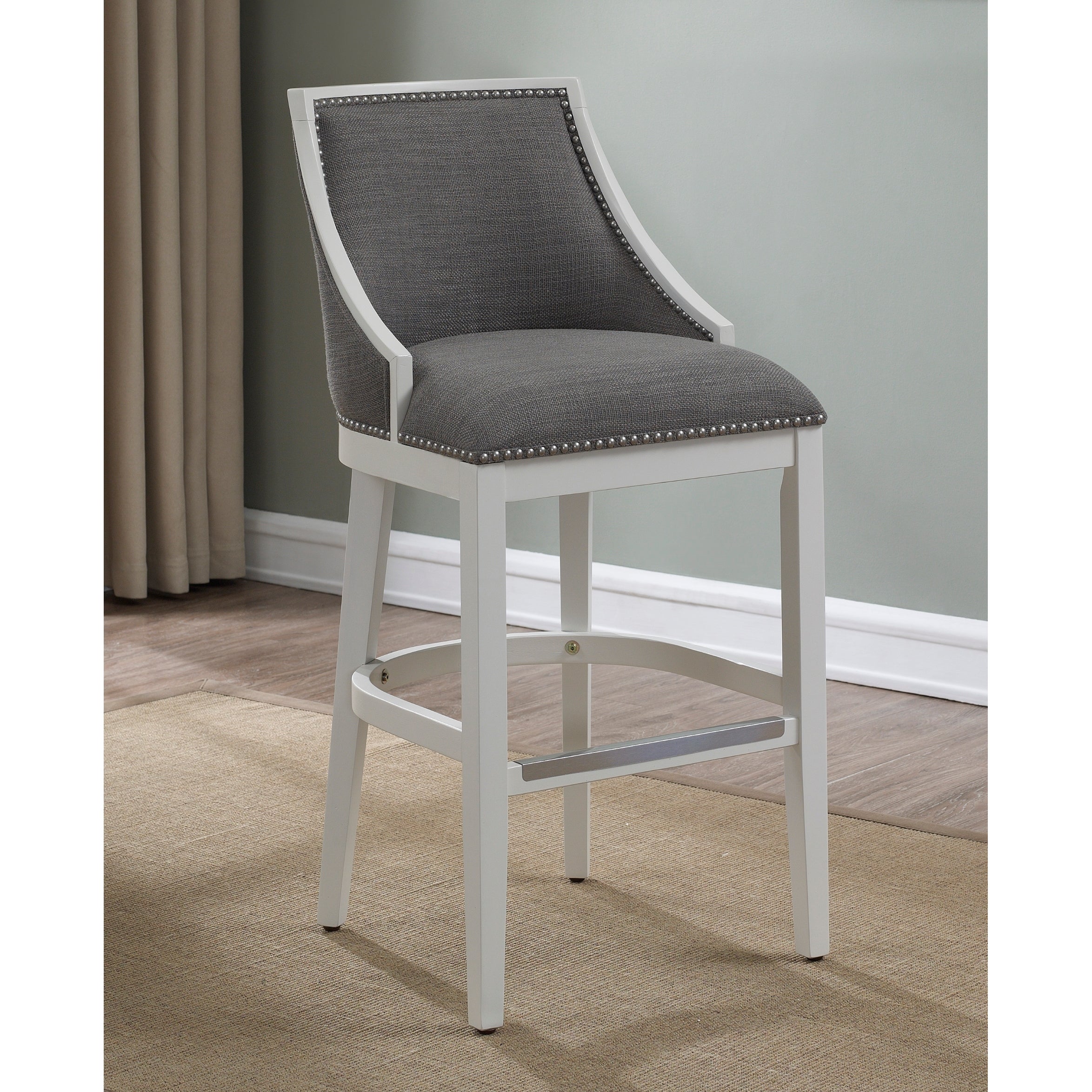 Lawrence White Counter Height Stool by Greyson Living