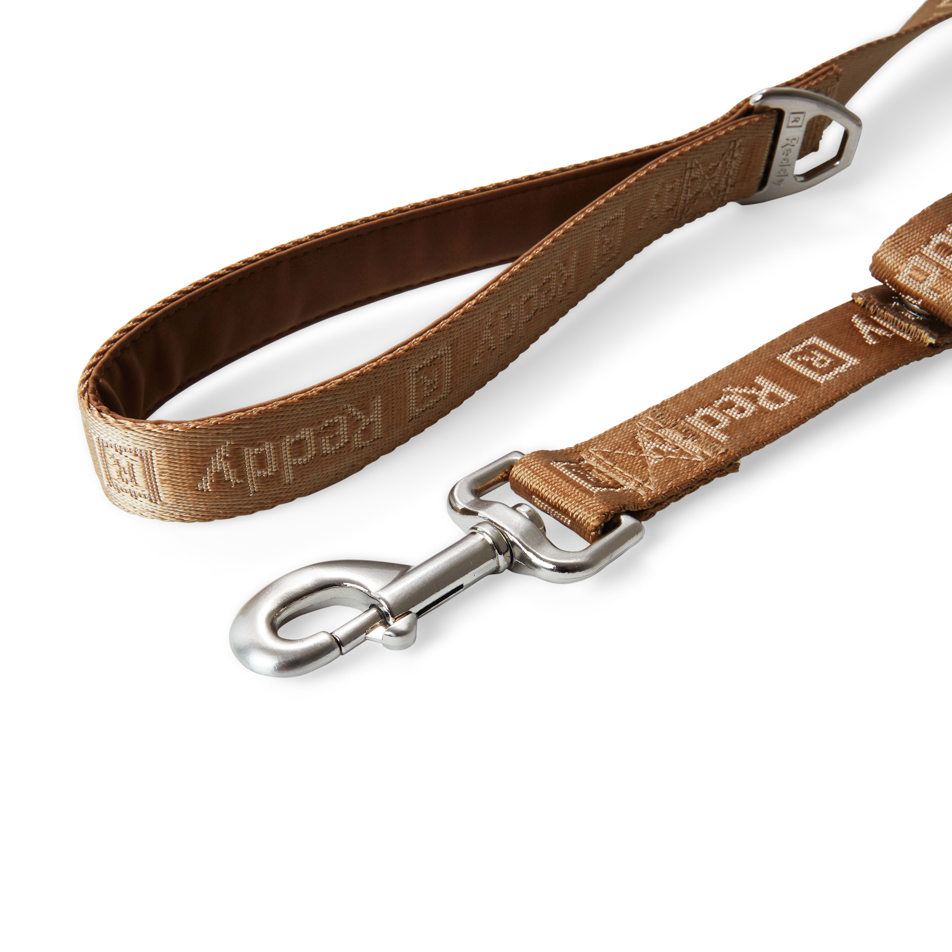 REDDY Tan Jacquard Dog Leash， 6 ft.