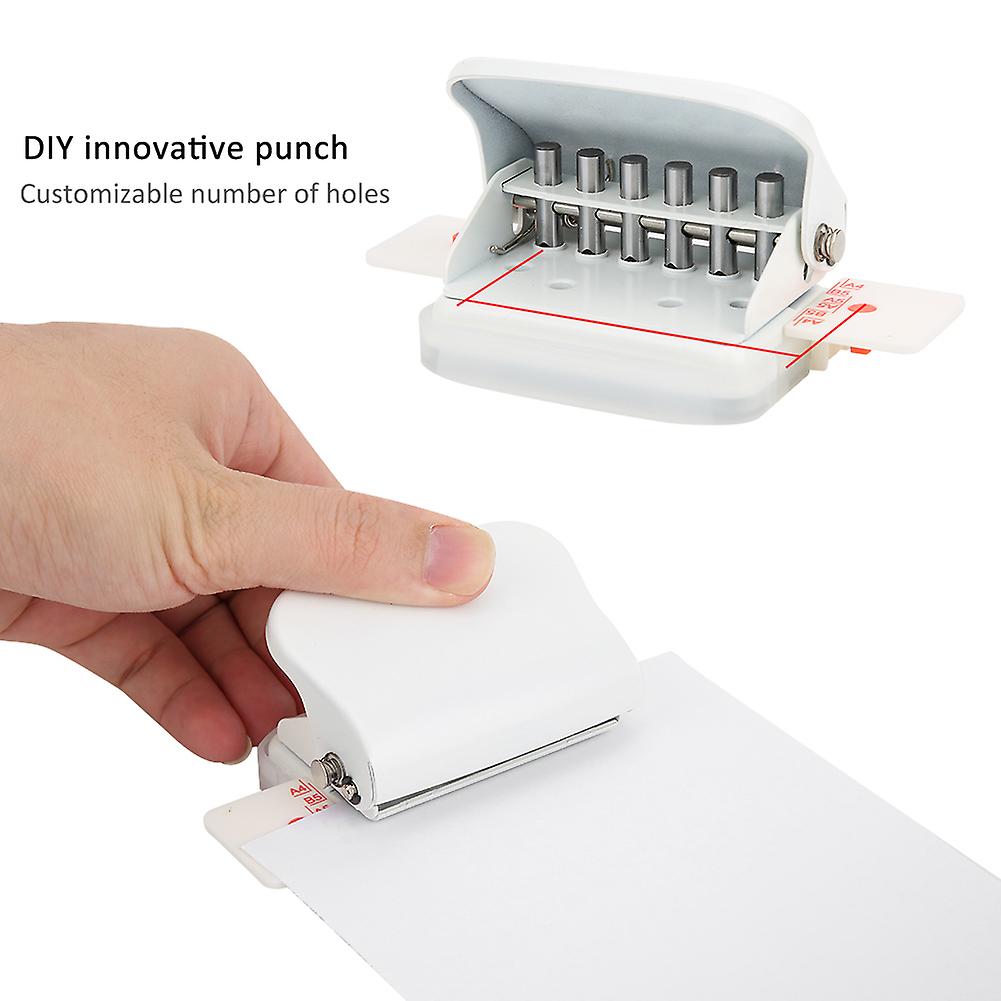 Multi-function Manual 26-hole Paper Puncher Office Supplies Manual Tool For A4 / B5 / A5white