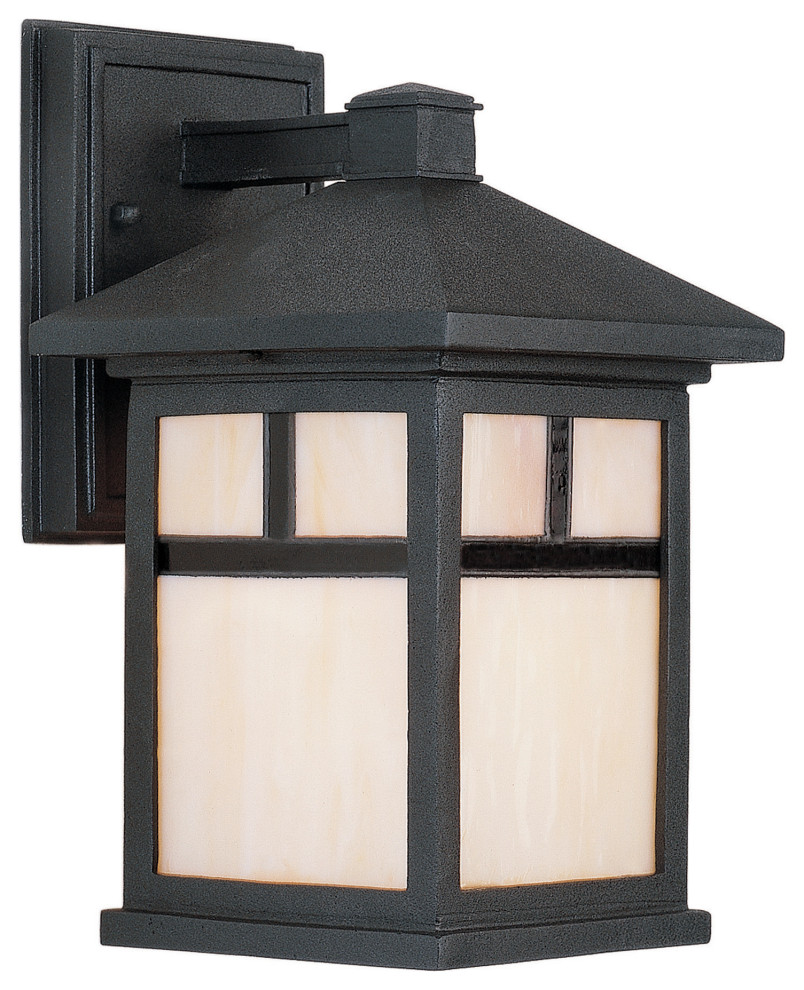 Forte Lighting 1773 01DS 1 Light 11 quotTall Outdoor Wall Sconce   Craftsman   Outdoor Wall Lights And Sconces   by Buildcom  Houzz