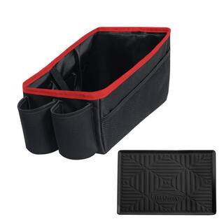 FH Group Multi-Use Tote Car Organizer with Cup Holders DMFH1135RED